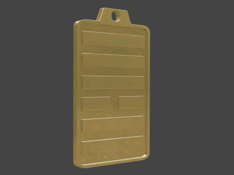 Yijing hexagram 10 pendant 3D Model