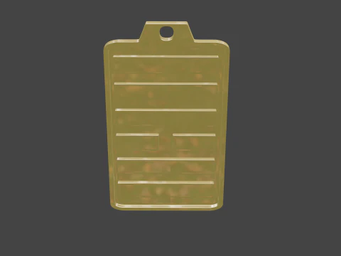 Yijing hexagram 10 pendant 3D Model