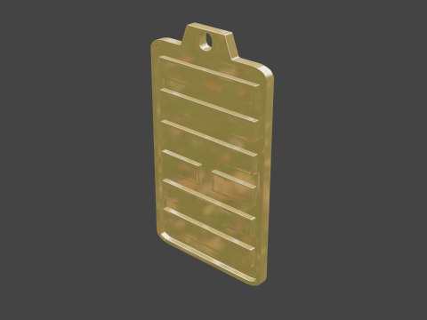 Yijing hexagram 10 pendant 3D 模型