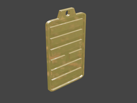 Yijing hexagram 10 pendant 3D 模型