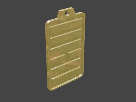 Yijing hexagram 10 pendant 3D Model