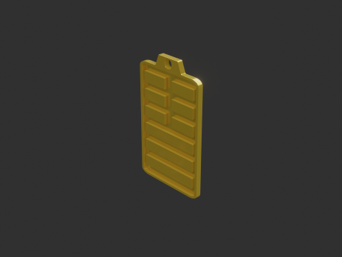 Yijing hexagram 11 pendant 3D Model
