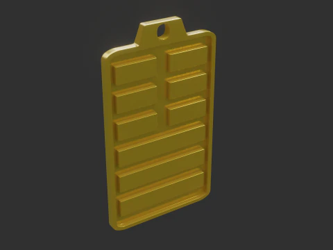 Yijing hexagram 11 pendant 3D Model