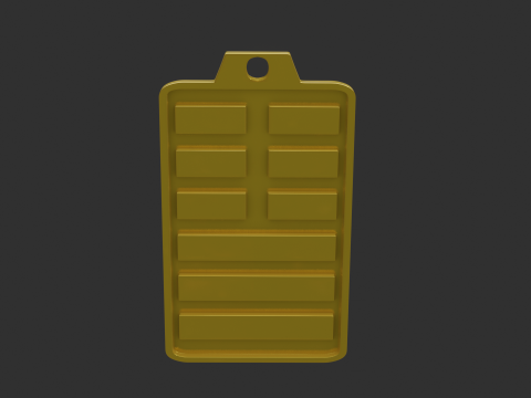 Yijing hexagram 11 pendant 3D Model