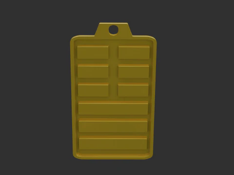 Yijing hexagram 11 pendant 3D Model