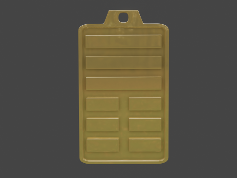 Yijing hexagram 12 pendant 3D Model