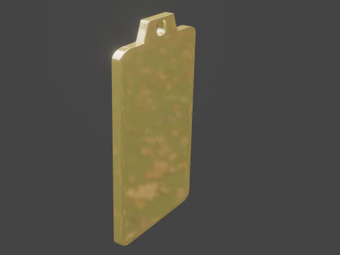 Yijing hexagram 12 pendant 3D Model