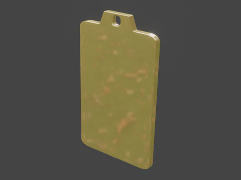 Yijing hexagram 12 pendant 3D Model