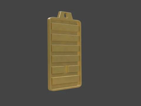 Yijing hexagram 13 pendant 3D Model