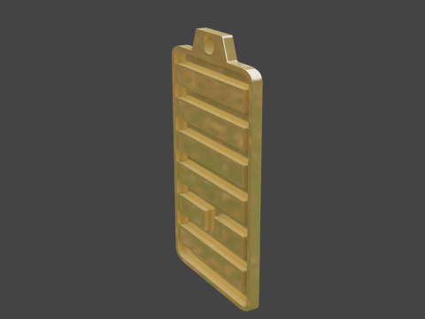 Yijing hexagram 13 pendant Model 3D