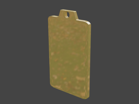 Yijing hexagram 13 pendant Model 3D