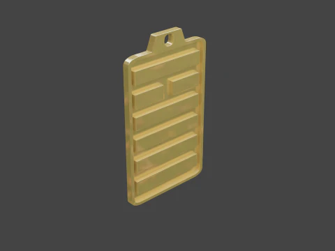 Yijing hexagram 14 pendant 3D Model