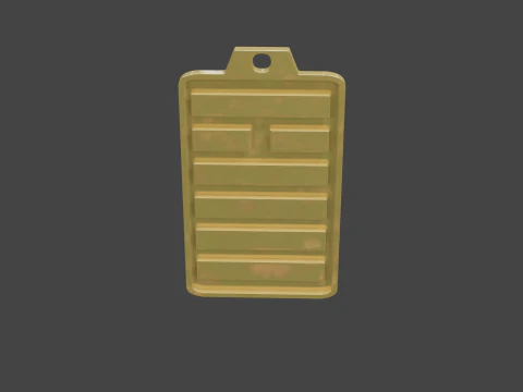 Yijing hexagram 14 pendant 3D Model