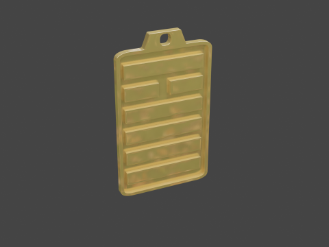 Yijing hexagram 14 pendant 3D 模型