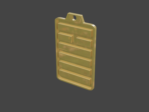 Yijing hexagram 14 pendant 3D 模型
