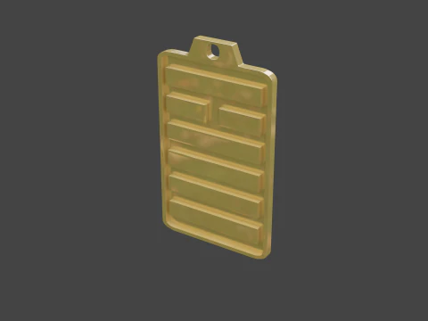 Yijing hexagram 14 pendant 3D Model