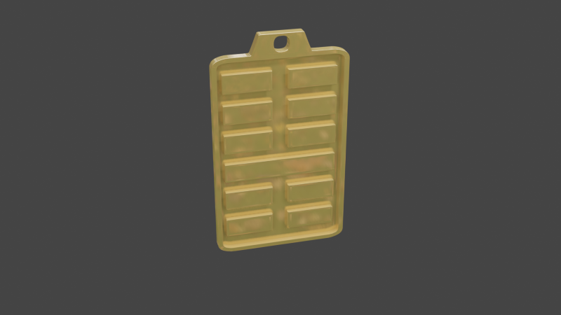 Yijing hexagram 15 pendant Modelo 3D .c4d .max .obj .3ds .fbx .stl .blend 