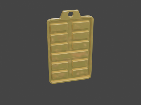 Yijing hexagram 15 pendant 3D Model
