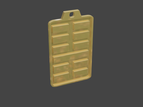 Yijing hexagram 15 pendant Modelo 3D