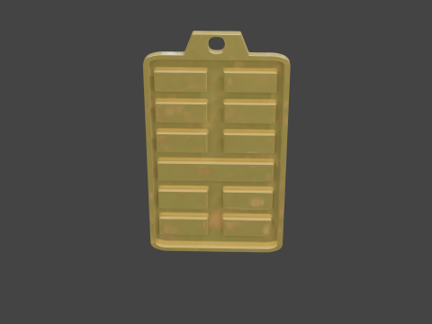 Yijing hexagram 15 pendant Modelo 3D