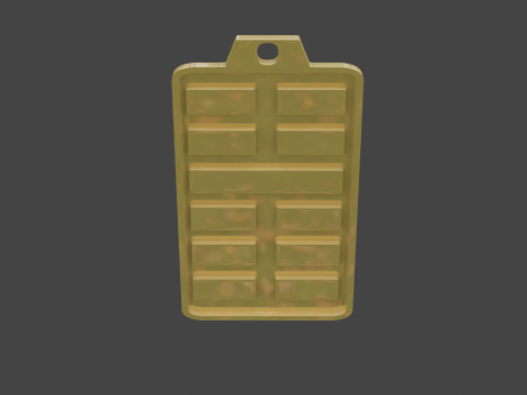 Yijing hexagram 16 pendant 3D Model
