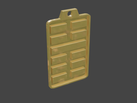 Yijing hexagram 16 pendant 3D Model