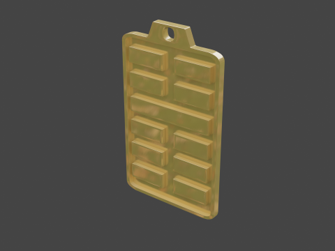 Yijing hexagram 16 pendant 3D Model