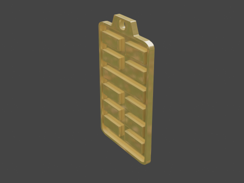 Yijing hexagram 16 pendant 3D Model