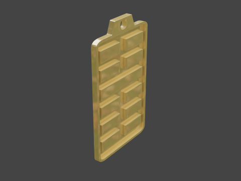 Yijing hexagram 16 pendant 3D Model