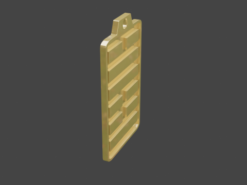 Yijing hexagram 17 pendant 3D Model