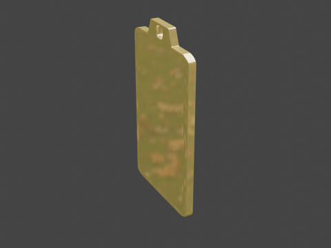 Yijing hexagram 17 pendant 3D Model