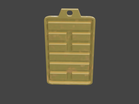 Yijing hexagram 18 pendant 3D Modell