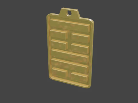 Yijing hexagram 18 pendant 3D Model