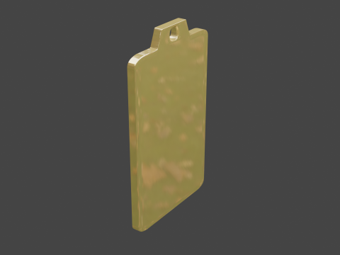 Yijing hexagram 18 pendant 3D Modell