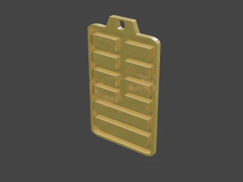 Yijing hexagram 19 pendant 3D Model