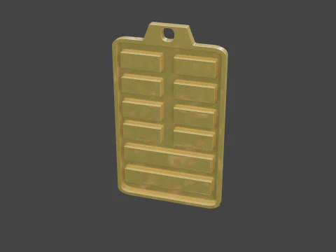 Yijing hexagram 19 pendant 3D Model