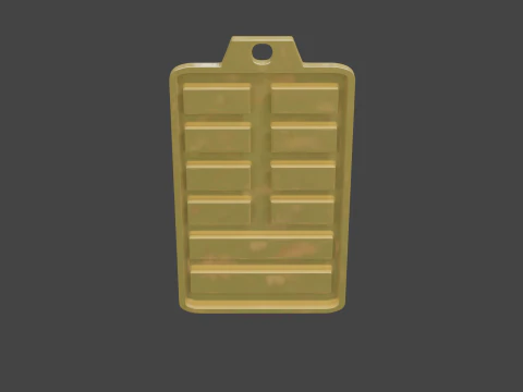 Yijing hexagram 19 pendant 3D Model
