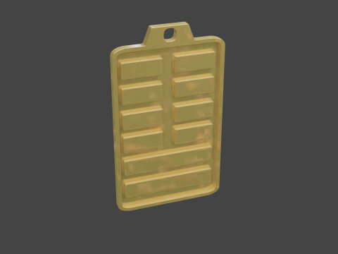 Yijing hexagram 19 pendant 3D Модель