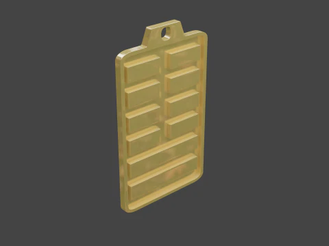 Yijing hexagram 19 pendant 3D Model