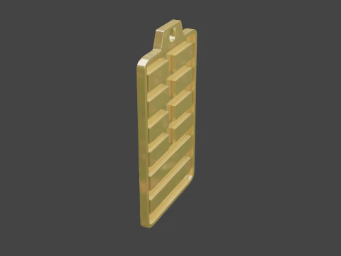 Yijing hexagram 19 pendant 3D Model