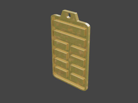 Yijing hexagram 20 pendant 3D Model