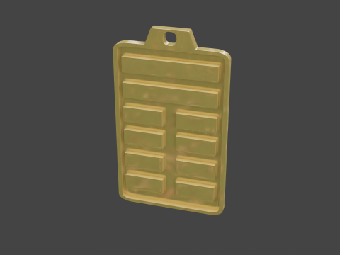 Yijing hexagram 20 pendant 3D Model