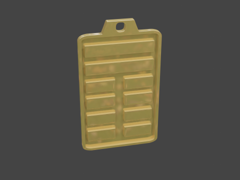 Yijing hexagram 20 pendant 3D Model