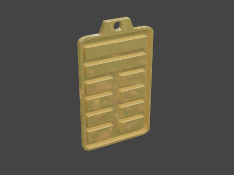 Yijing hexagram 20 pendant 3D Model