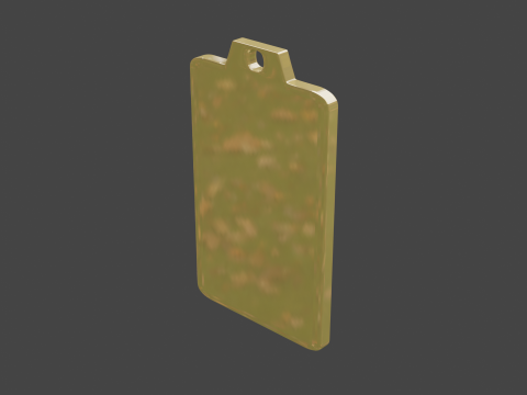 Yijing hexagram 20 pendant 3D Model