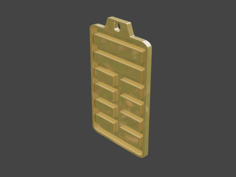 Yijing hexagram 20 pendant 3D Model
