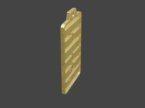 Yijing hexagram 21 pendant Model 3D