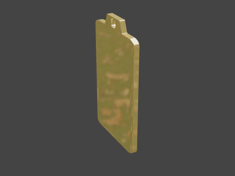 Yijing hexagram 21 pendant 3D Model