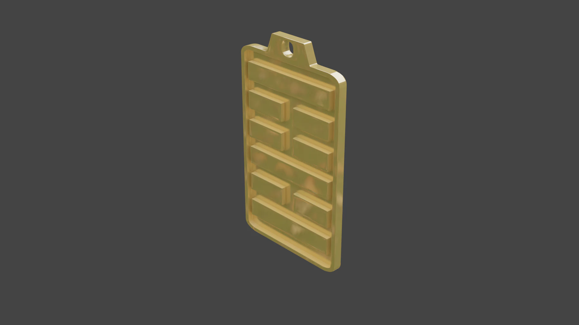 Yijing hexagram 22 pendant 3D Model .c4d .max .obj .3ds .fbx .stl .blend 