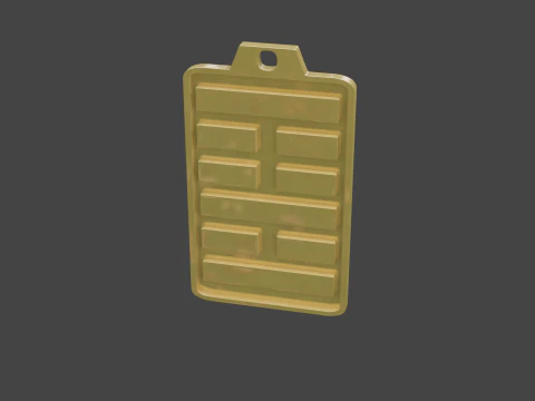 Yijing hexagram 22 pendant 3D Model